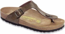 Birkenstock Women's Gizeh -Shoe Stores birkenstock women gizeh golden brown birko flor 14394 71965.1657894815