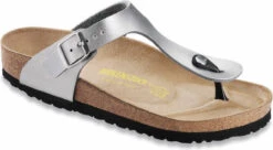 Birkenstock Women's Gizeh -Shoe Stores birkenstock women gizeh silver birko flor 4385 31408.1657894816