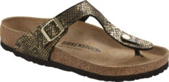 Birkenstock Women's Gizeh -Shoe Stores birkenstock womens gizeh shiny python black microfiber 1018464 86935.1657894816