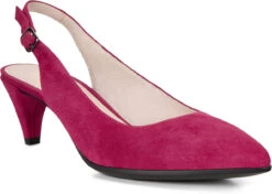 ECCO Women's Shape 45 Pointy Sleek Slingback Pump -Shoe Stores ecco womens shape 45 pointy sleek slingback pump sangria 26444305422 81286.1585006343