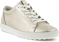 ECCO Women's Soft 7 Sneaker -Shoe Stores ecco womens soft 7 sneaker pure white gold 47030301688 16637.1732124647