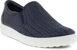 ECCO Women's Soft 7 Woven II Slip-On -Shoe Stores ecco womens soft 7 woven 2 slip on sky night 47011350769 26298.1702004511