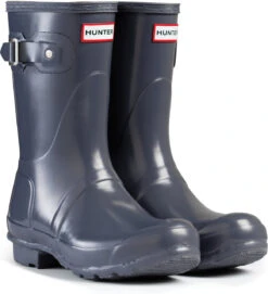 Hunter Women's Original Short Gloss Rain Boot -Shoe Stores hunter womens original short gloss graphite wfs1000rgl gra 74846.1536966688