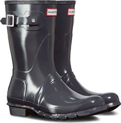 Hunter Women's Original Short Gloss Rain Boot -Shoe Stores hunter womens original short gloss rain boot dark slate wfs1000rgl dsl 75115.1536966688