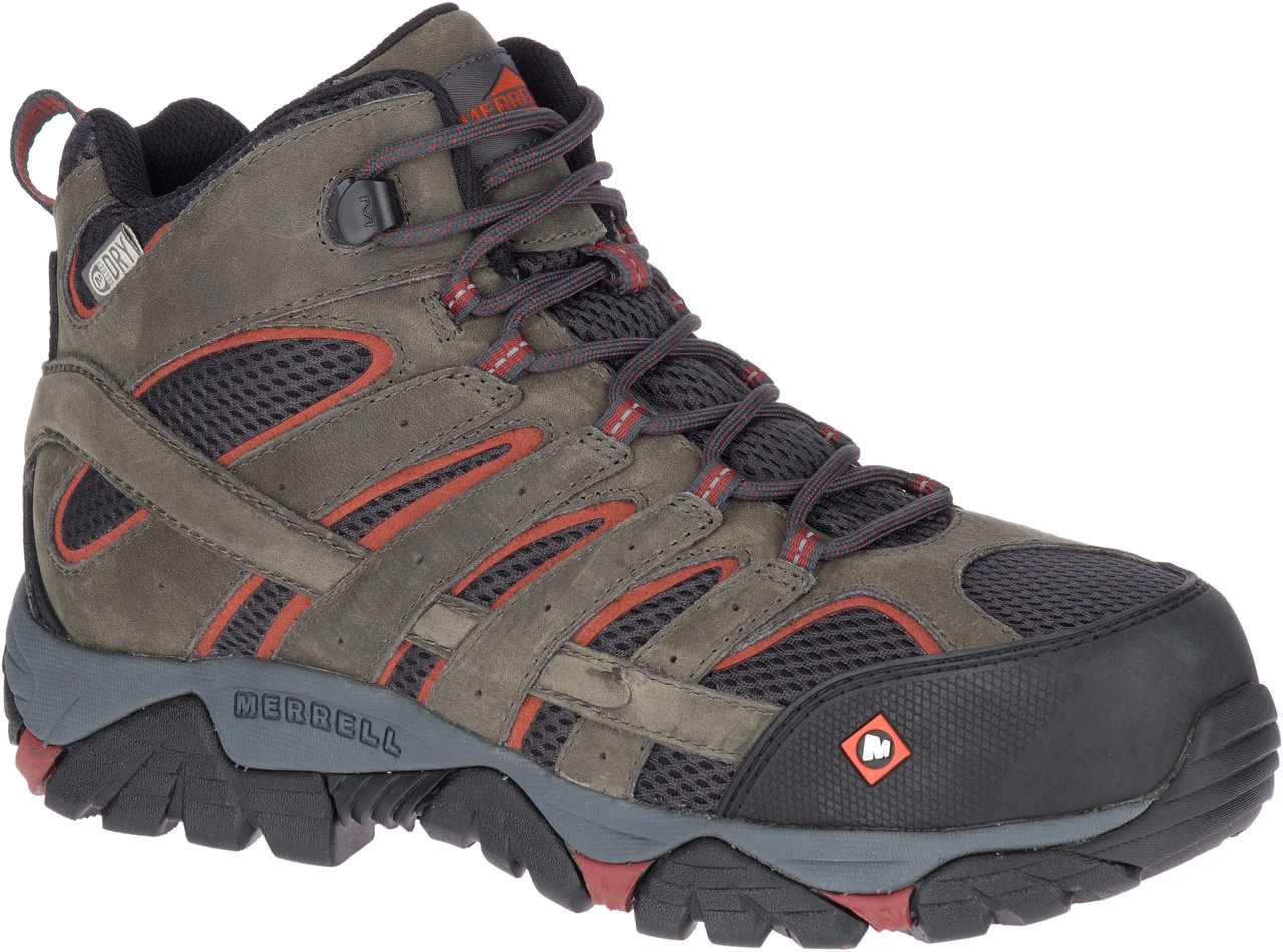 Merrell Men's Moab Vertex Mid Waterproof Comp Toe 2 Merrell Men's Moab Vertex Mid Waterproof Comp Toe - Image 2