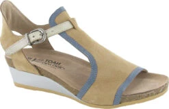 Naot Fiona -Shoe Stores naot womens fiona nude nubuck feathery blue nubuck gold leather 5042 sgi 33419.1624506006