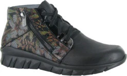 Naot Polaris -Shoe Stores naot womens polaris soft black leather dark floral leather black luster leather 18022 nvv 09354.1729537179