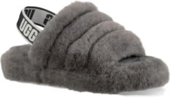 UGG Kids Fluff Yeah Slide 16 UGG Kids Fluff Yeah Slide -Shoe Stores ugg childrens kids fluff yeah slide charcoal 1098494k chrc 37033.1647038453