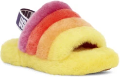 UGG Kids Fluff Yeah Slide 27 UGG Kids Fluff Yeah Slide -Shoe Stores ugg kids fluff yeah slide yellow rainbow 1116157k yrnb 08423.1647038454