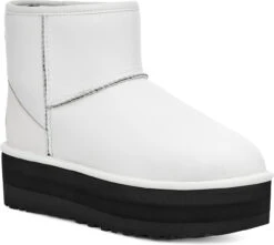 UGG Women's Classic Mini Platform -Shoe Stores ugg womens classic mini platform ultra matte white 1130611 umwh 96261.1700836420